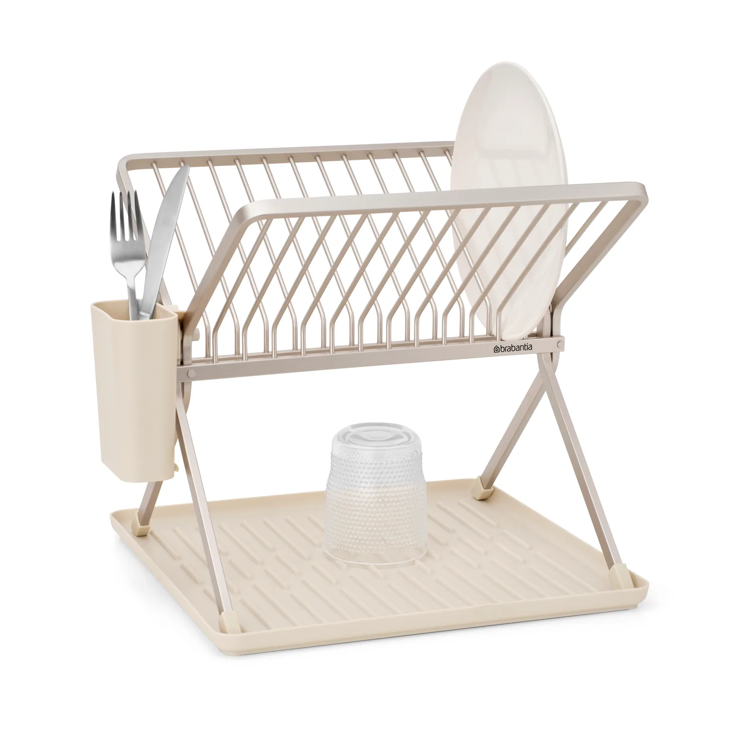 Egouttoir à vaisselle pliable Sinkside 37 cm, Soft Beige Brabantia