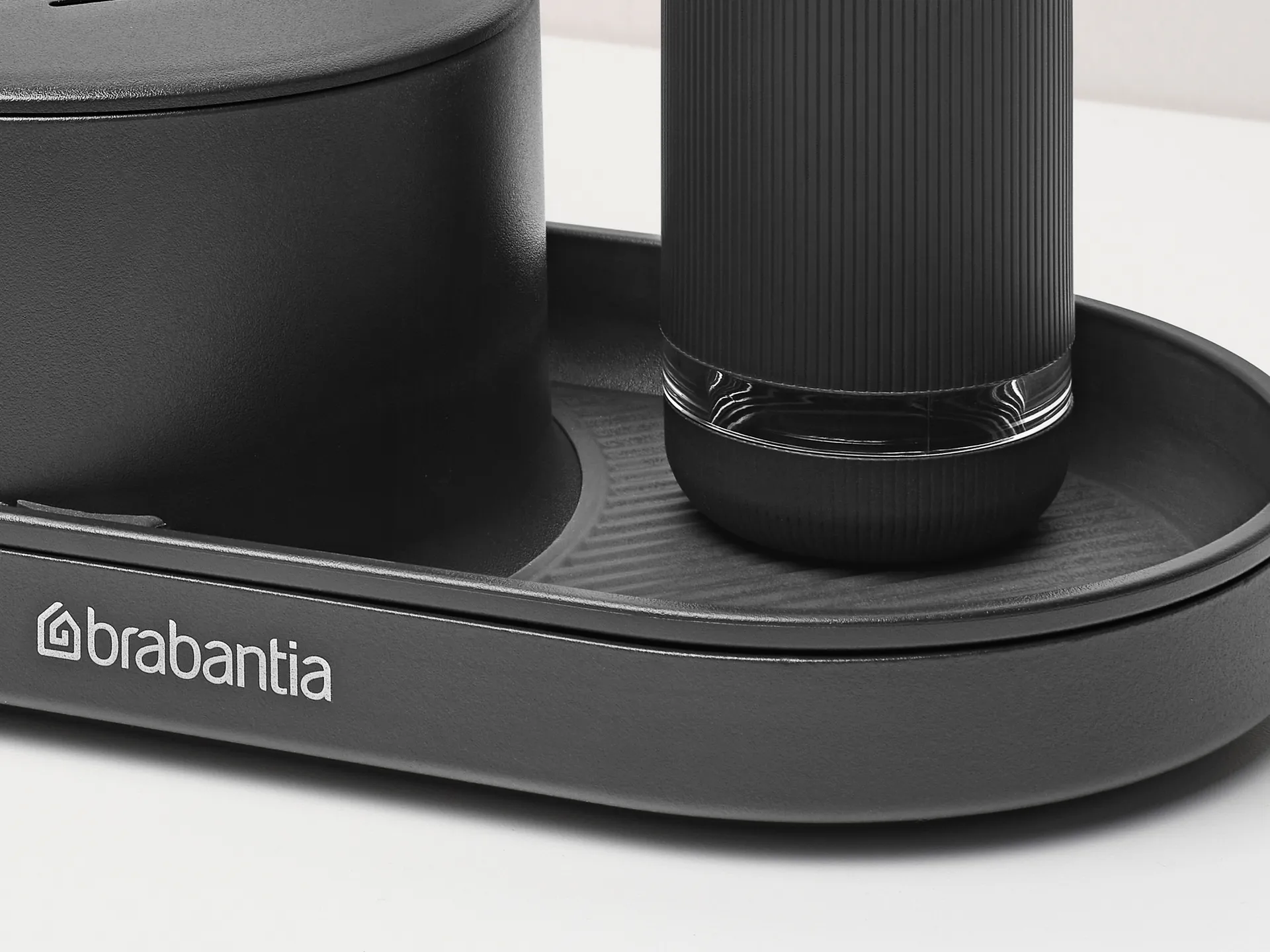 Égouttoir-organisateur d'évier SinkStyle, ensemble 3 pièces, Mineral Infinite Grey Brabantia