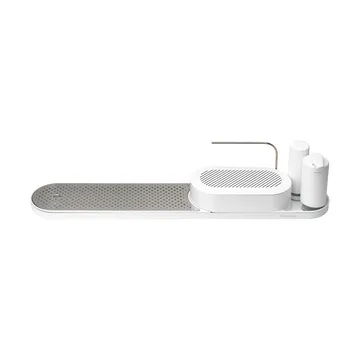 Égouttoir-organisateur d'évier SinkStyle, ensemble 4 pièces - Mineral Fresh White - Brabantia