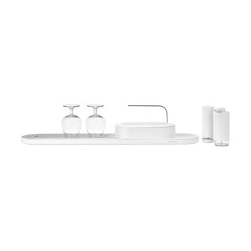 Égouttoir-organisateur d'évier SinkStyle, ensemble 4 pièces - Mineral Fresh White - Brabantia