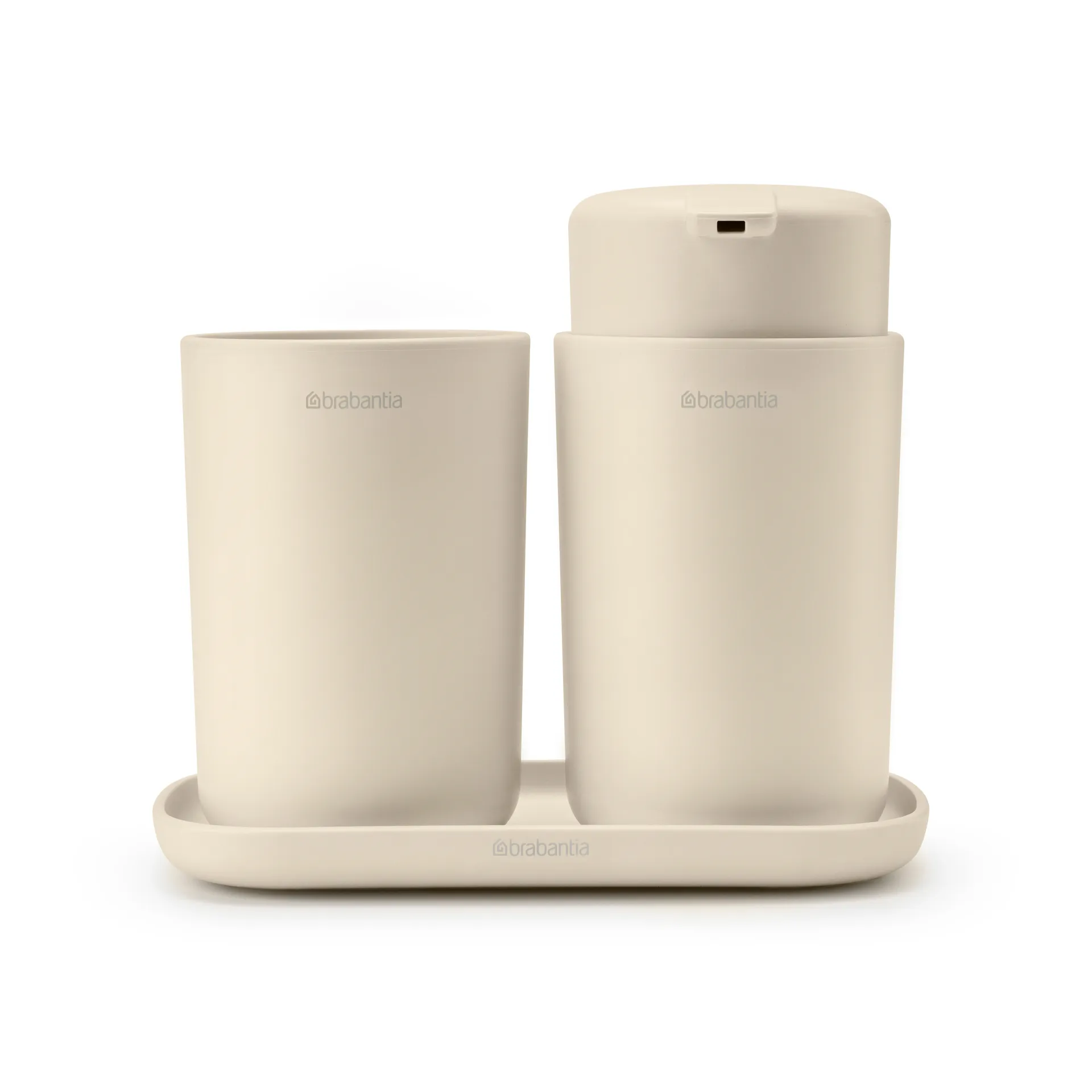 Ensemble d'accessoires pour la salle de bain ReNew de Brabantia 3 pièces, Beige Doux Brabantia