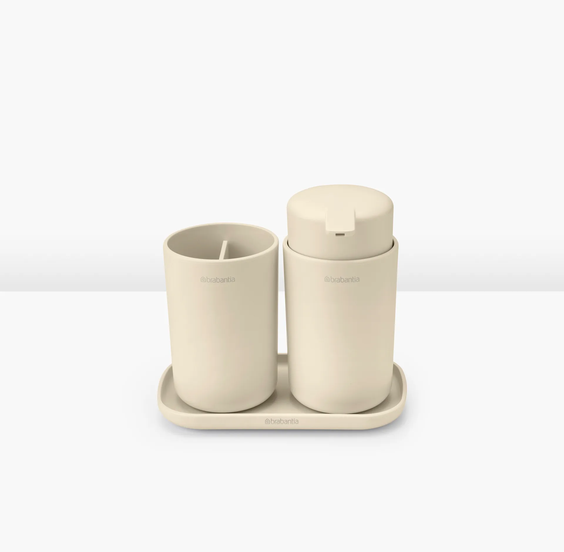 Ensemble d'accessoires pour la salle de bain ReNew de Brabantia 3 pièces, Beige Doux Brabantia