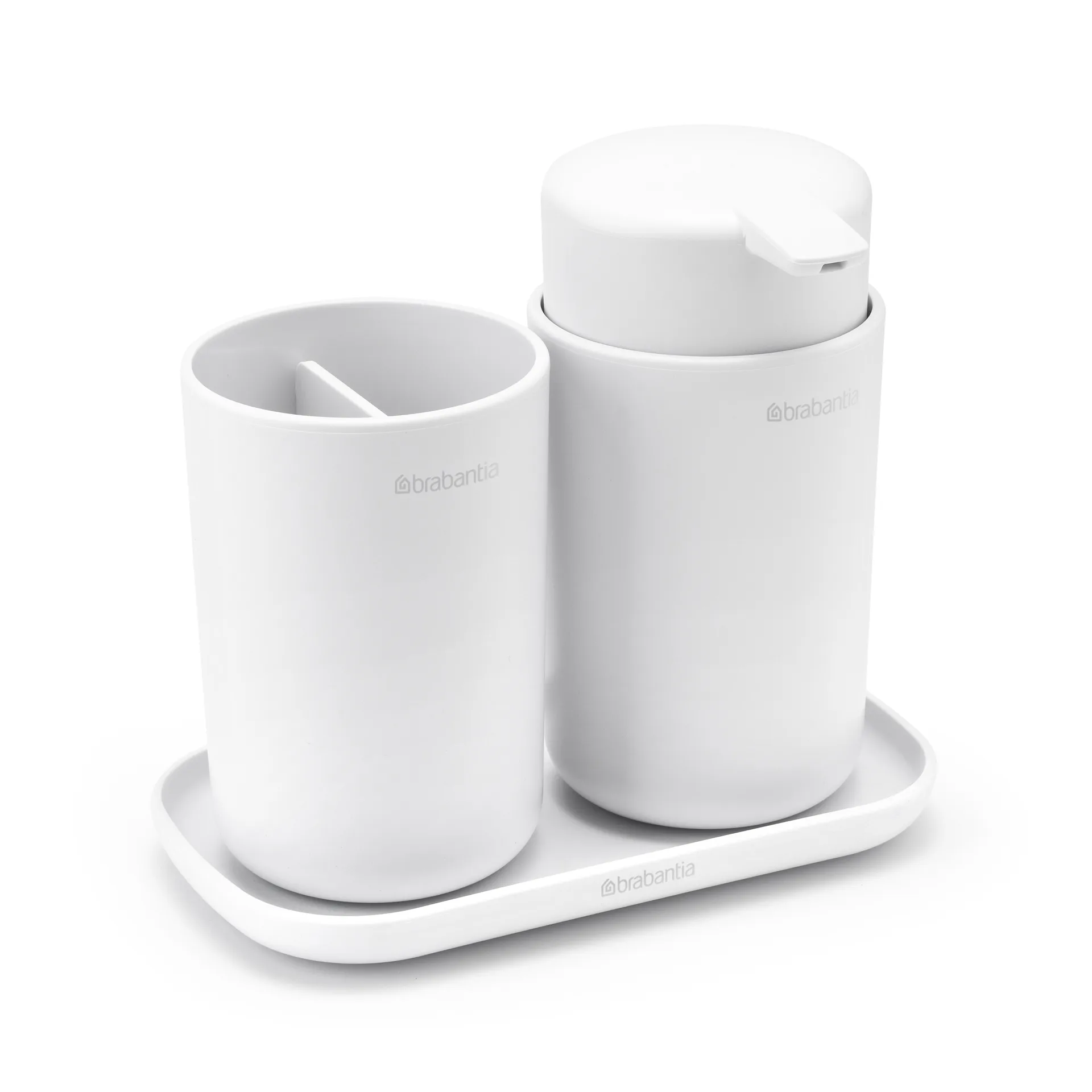 Ensemble d'accessoires pour la salle de bain ReNew de Brabantia 3 pièces, Blanc Brabantia