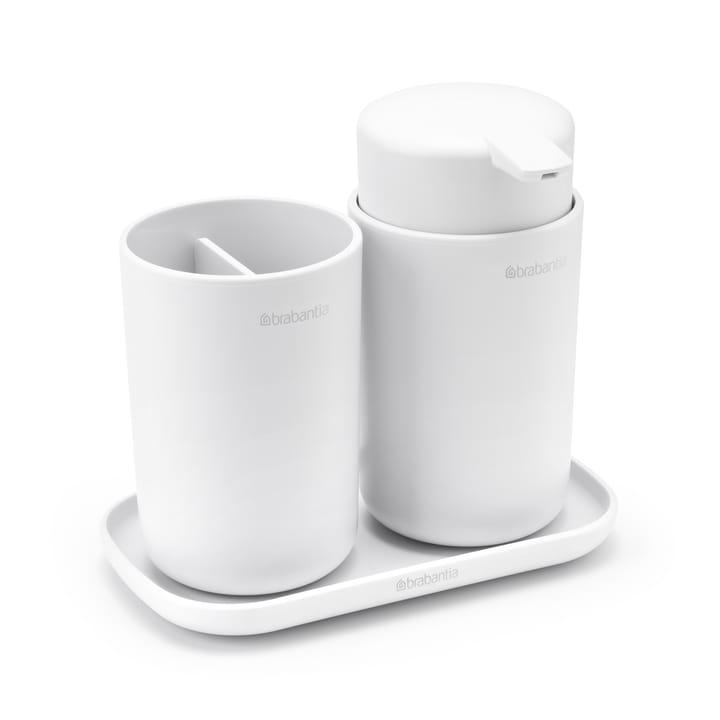 Ensemble d'accessoires pour la salle de bain ReNew de Brabantia 3 pièces - Blanc - Brabantia