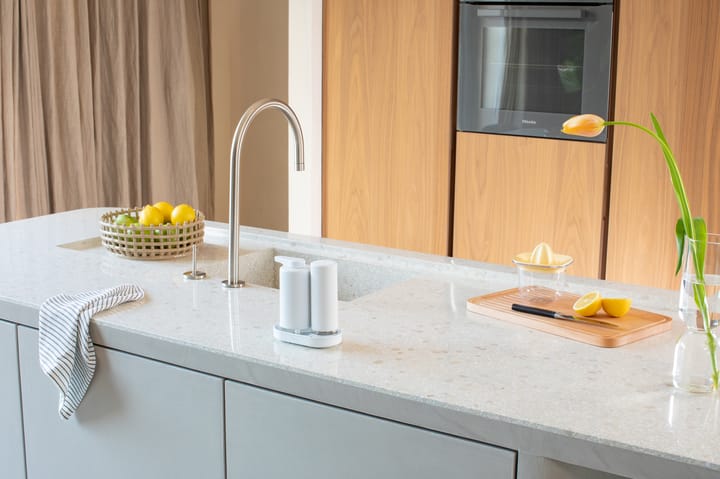 Ensemble pompe à savon et distributeur à liquide vaisselle SinkStyle - Mineral Fresh White - Brabantia