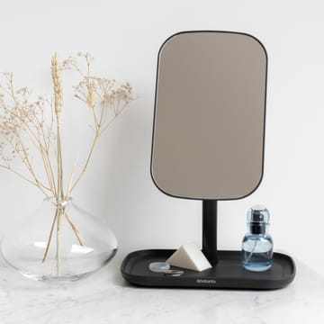 Miroir avec plateau de rangement ReNew - Gris foncé - Brabantia