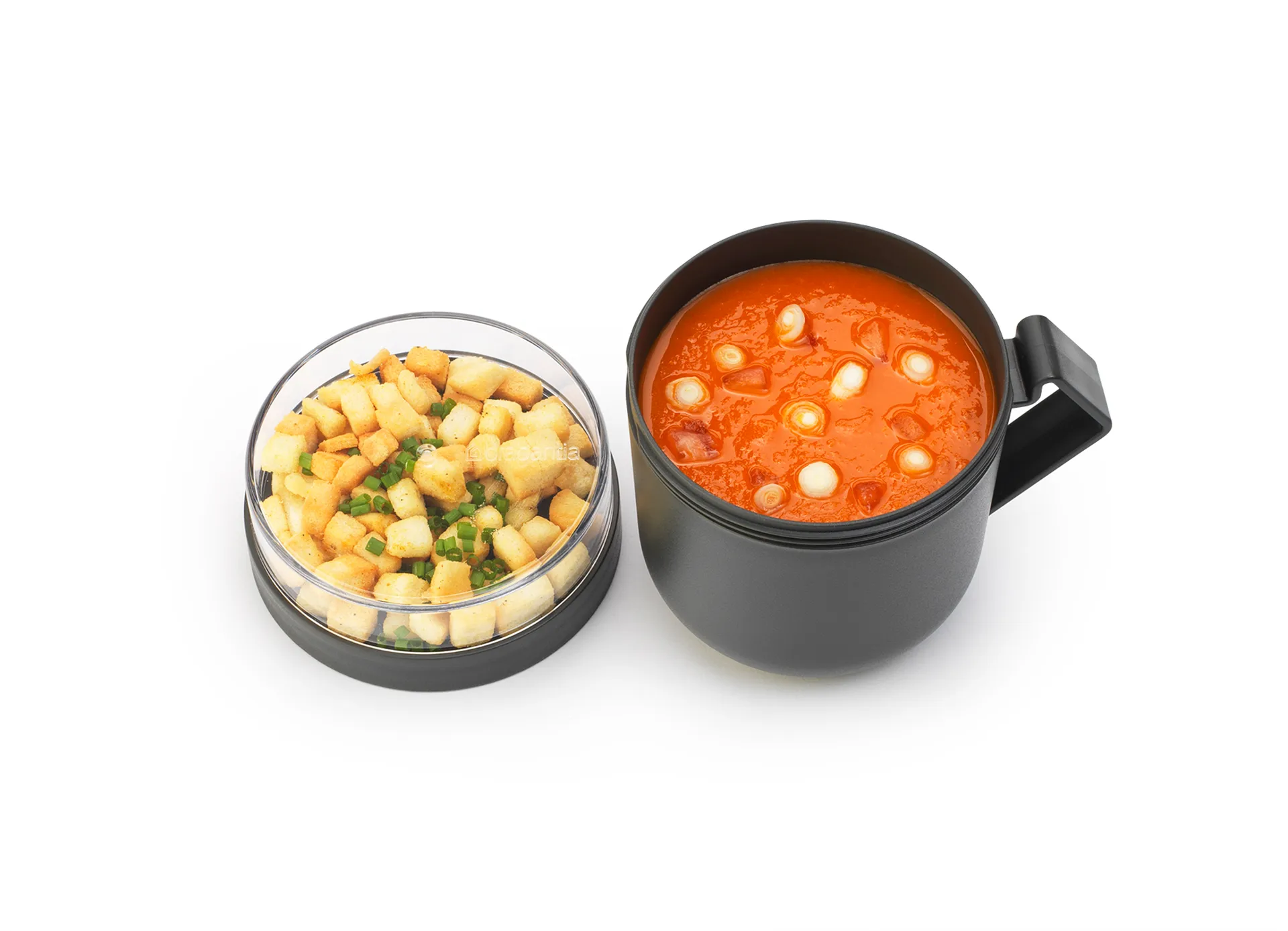 Mug à soupe Make & Take 0,6 L, Gris foncé Brabantia