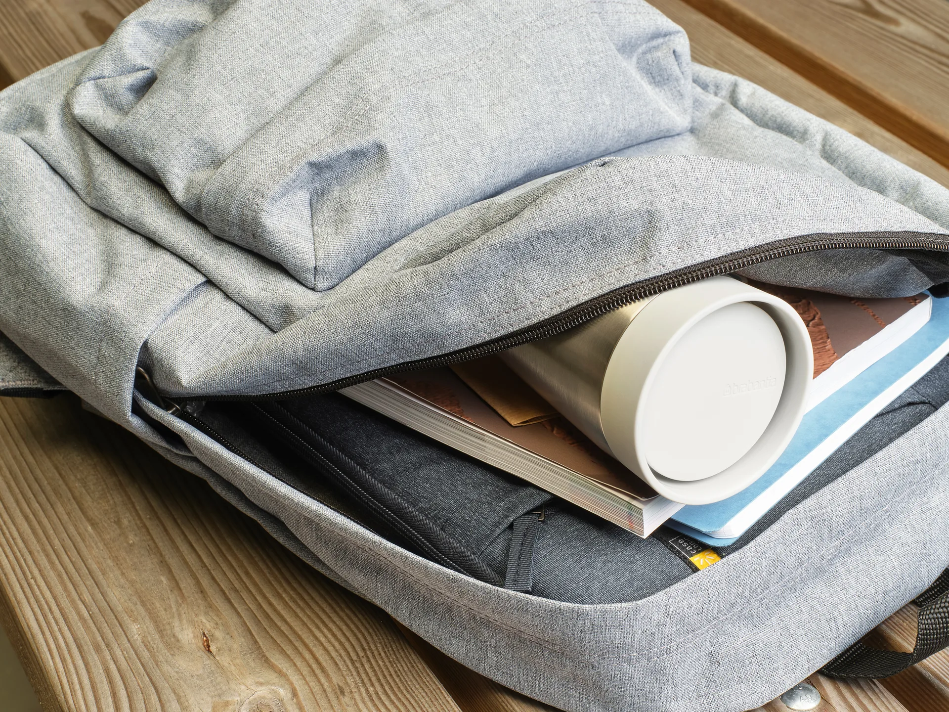 Mug isotherme Make & Take 20 cl, Gris clair Brabantia