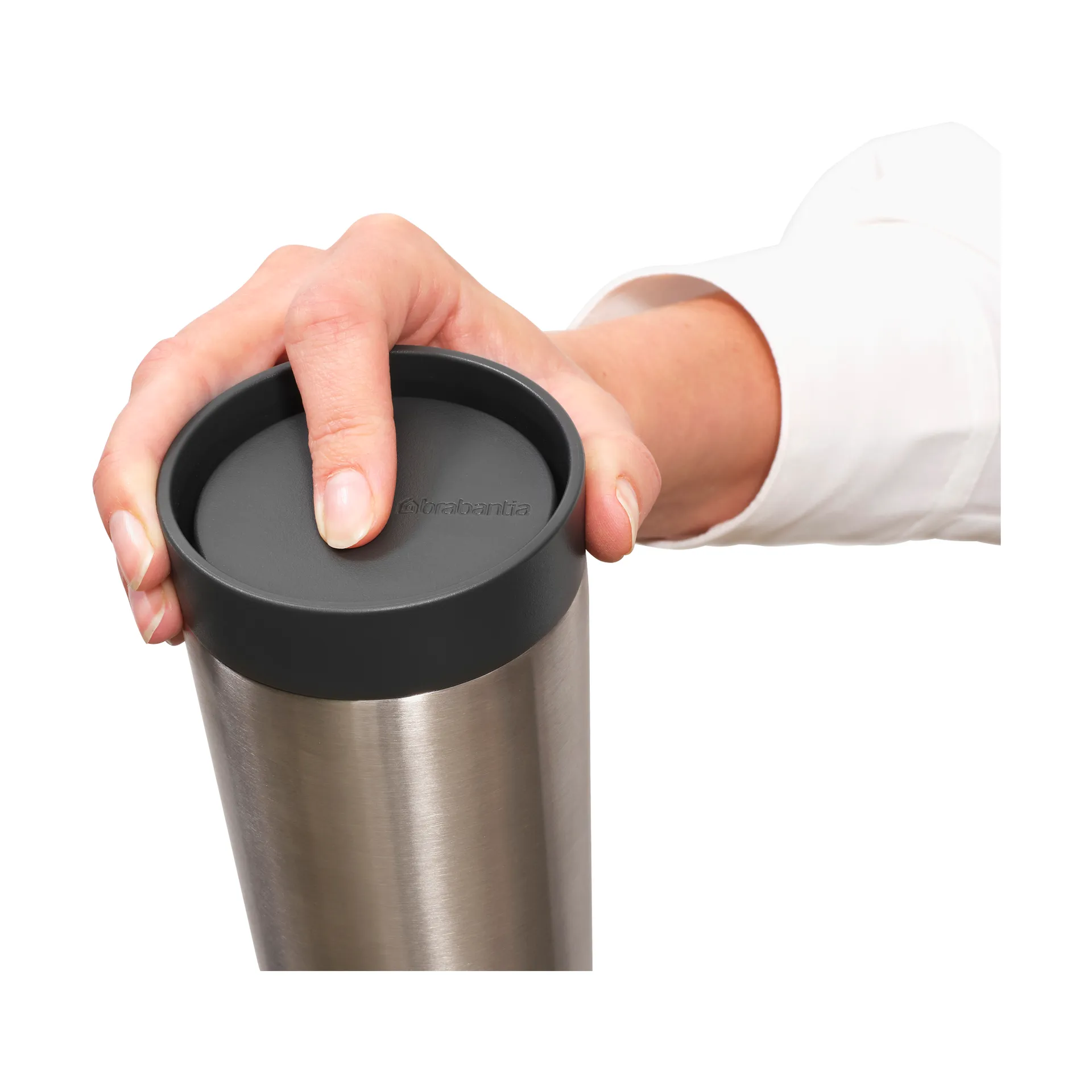Mug isotherme Make & Take 36 cl, Gris foncé Brabantia