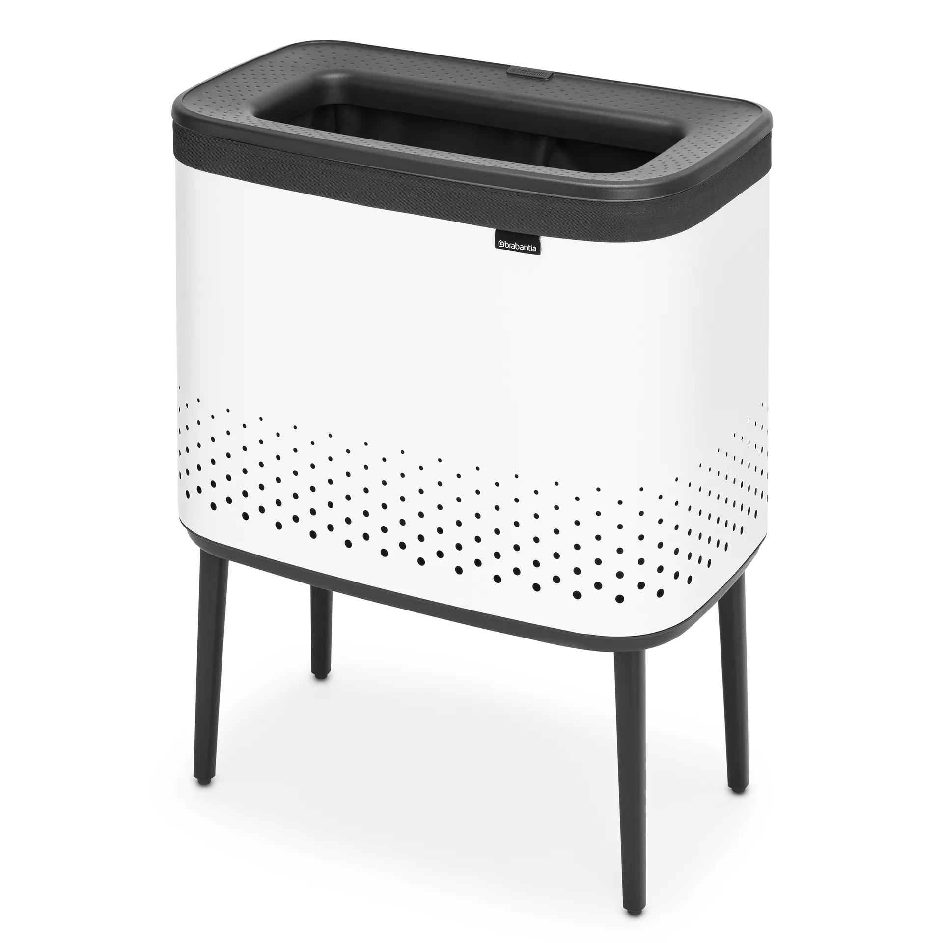 Panier à linge Bo 60 L, Blanc Brabantia