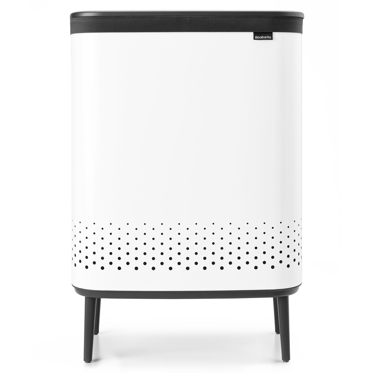 Brabantia Panier à linge Bo high 2x45 L Blanc | Design Scandinave | Paniers à linge | Blanc