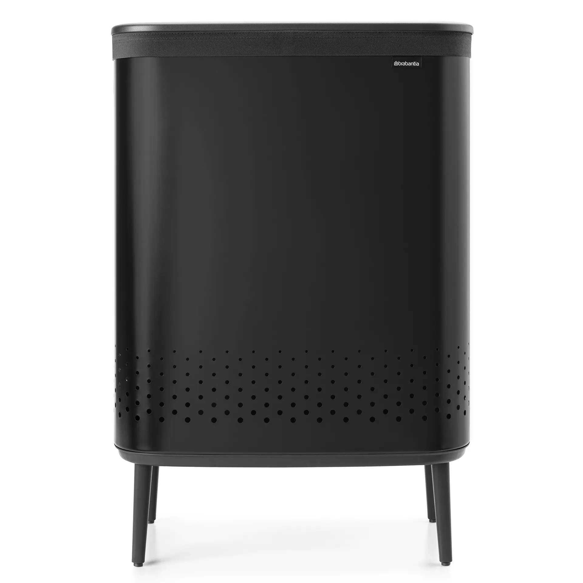 Panier à linge Bo high 2x45 L, Noir mat Brabantia