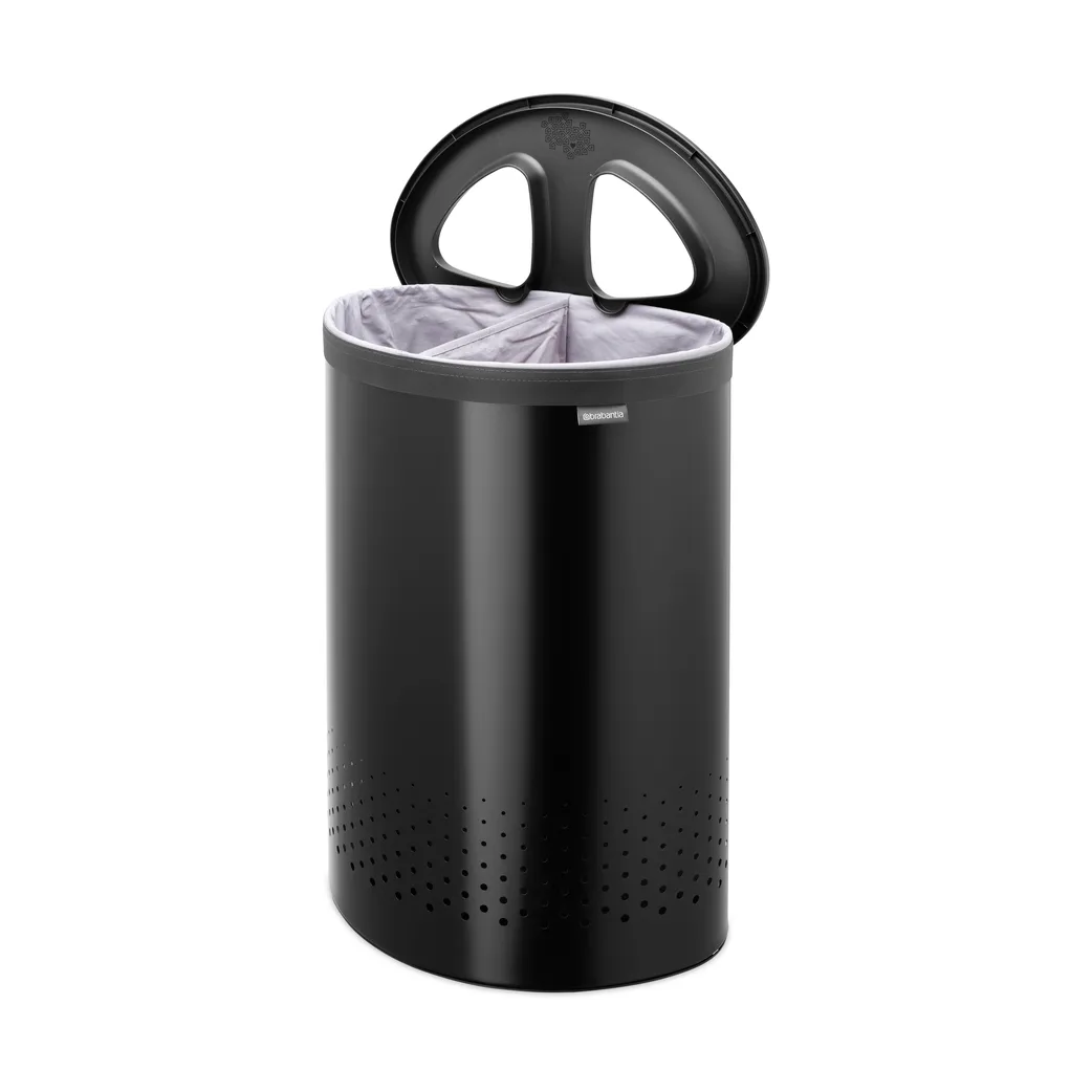 Panier à linge Brabantia Selector 55 L, Noir mat Brabantia
