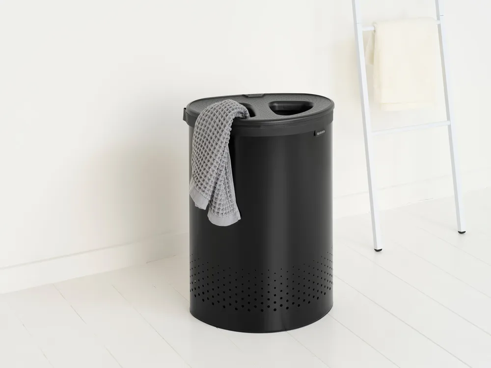 Panier à linge Brabantia Selector 55 L, Noir mat Brabantia