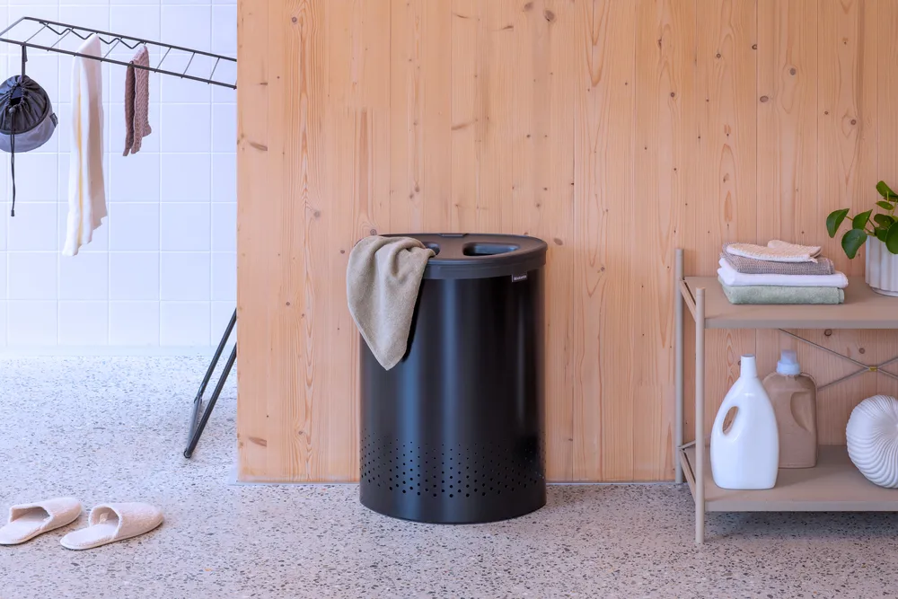Panier à linge Brabantia Selector 55 L, Noir mat Brabantia
