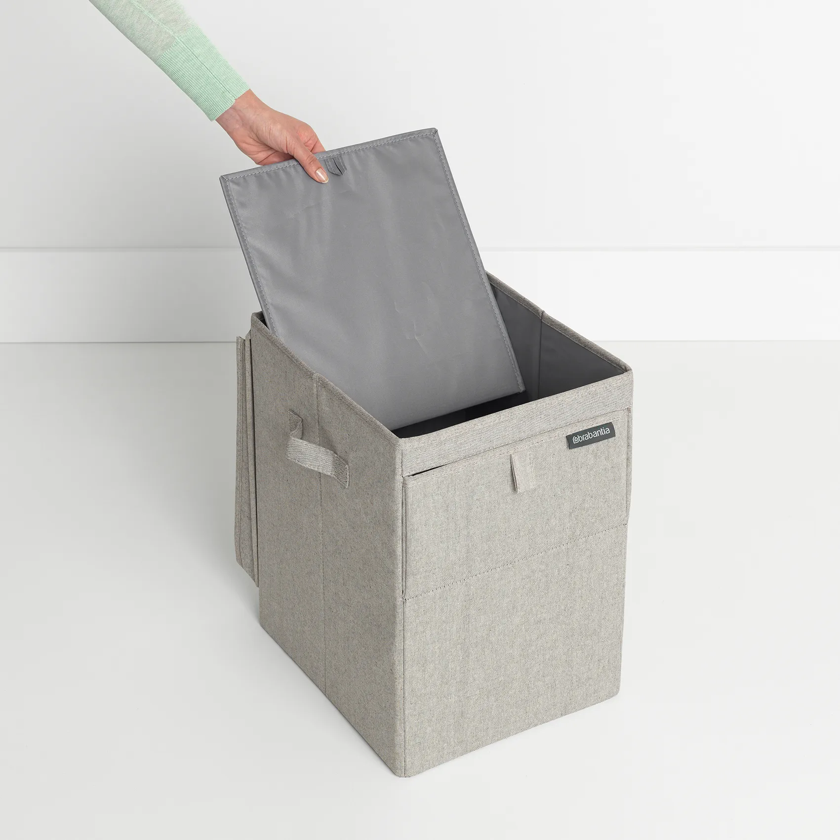 Panier à linge empilable Brabantia 35 litres, Gris clair Brabantia