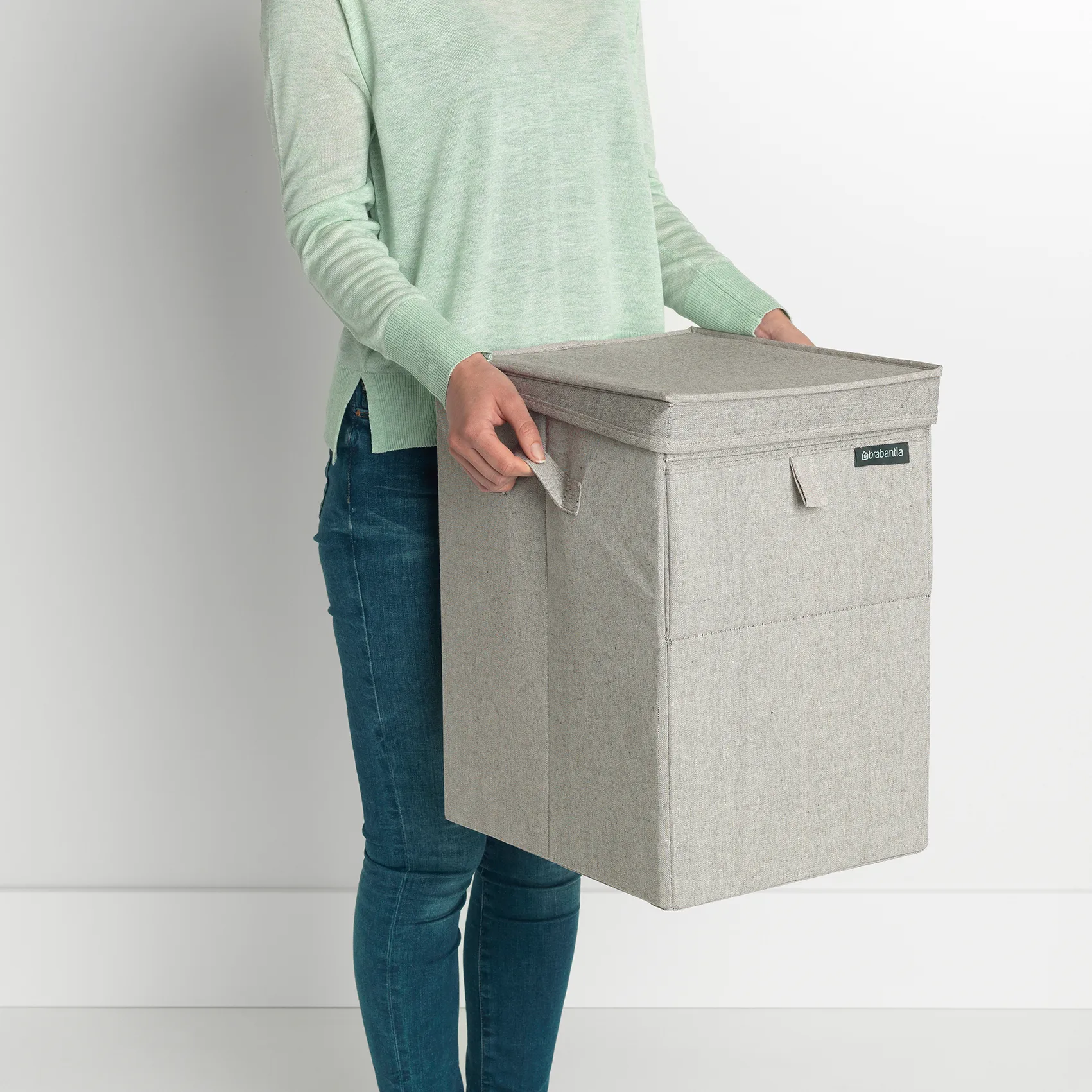 Panier à linge empilable Brabantia 35 litres, Gris clair Brabantia