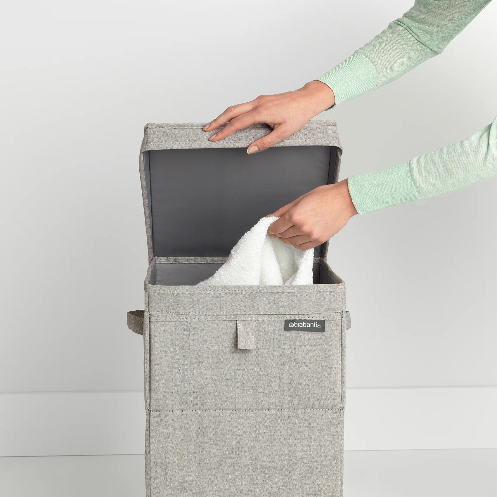 Panier à linge empilable Brabantia 35 litres, Gris clair Brabantia
