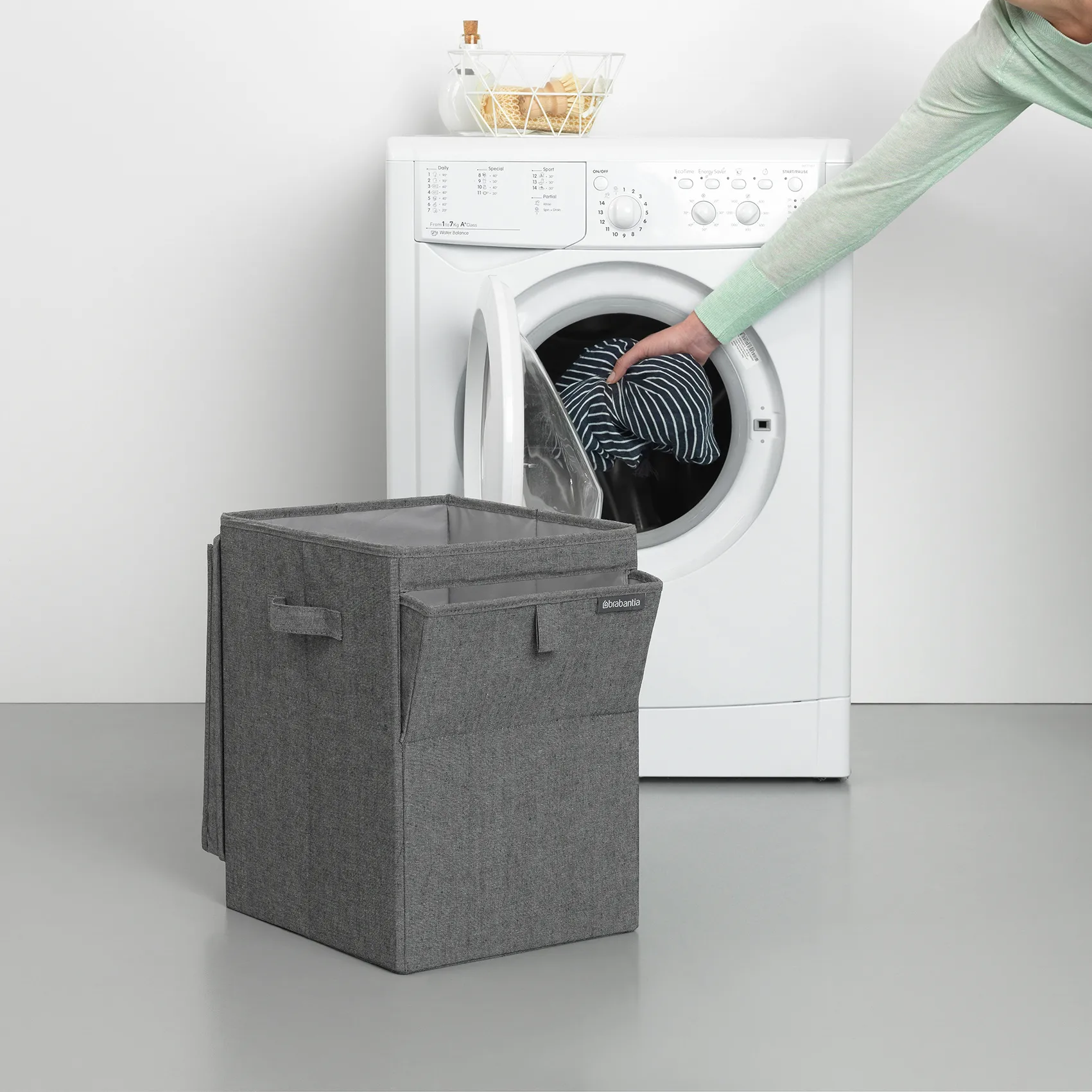 Panier à linge empilable Brabantia 35 litres, Gris foncé Brabantia