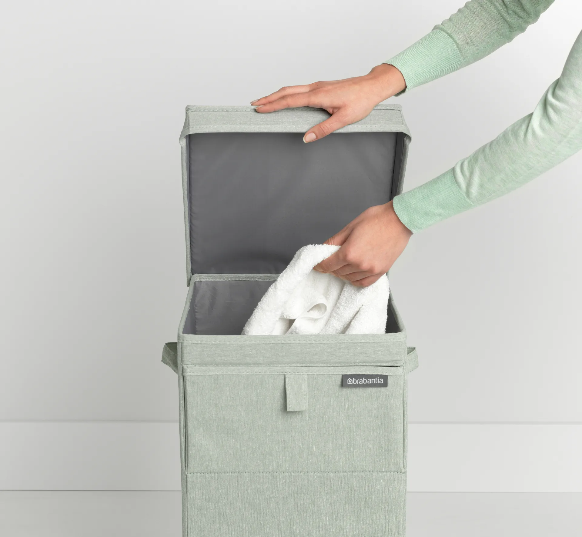 Panier à linge empilable Brabantia 35 litres, Vert Brabantia