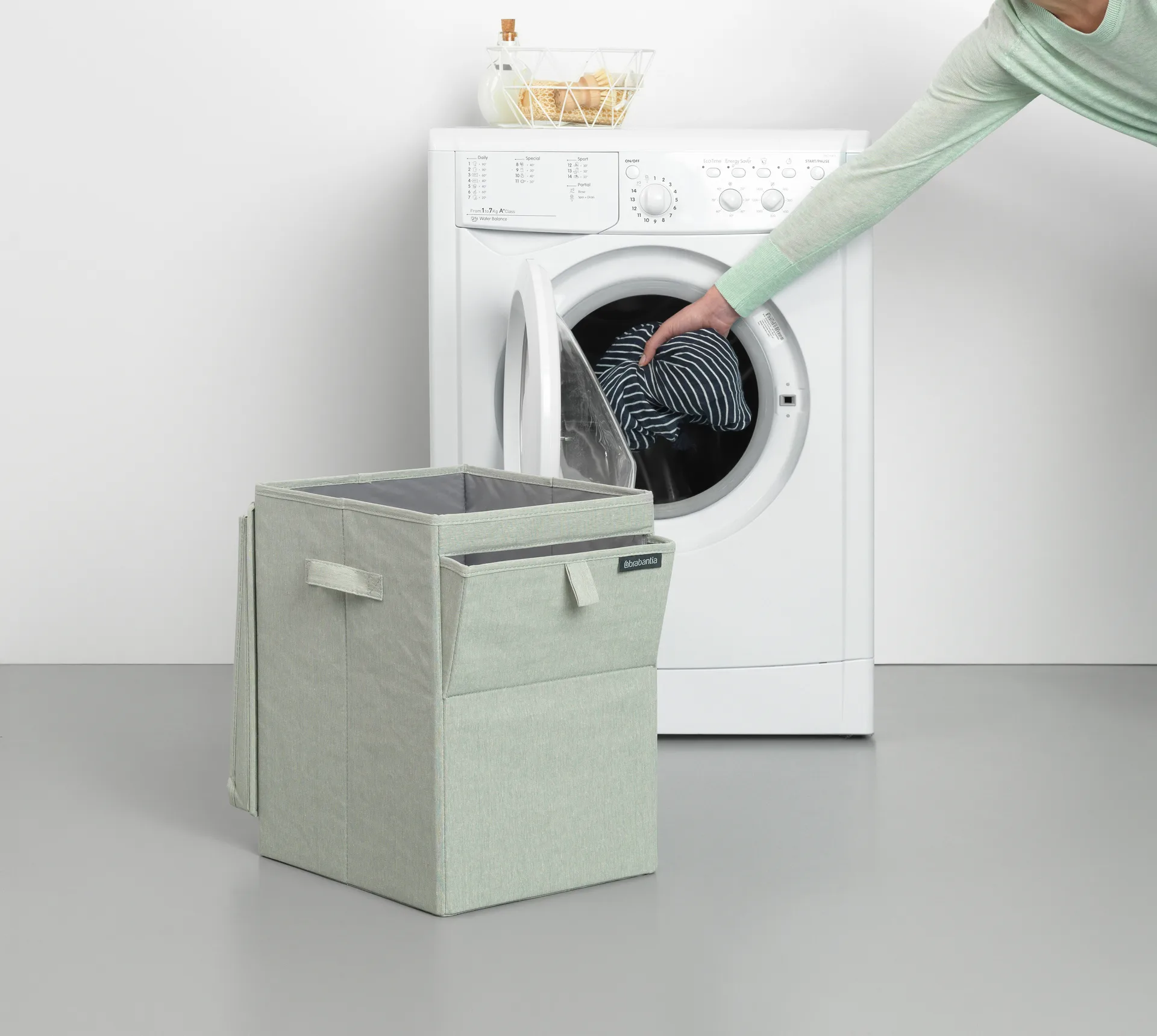 Panier à linge empilable Brabantia 35 litres, Vert Brabantia