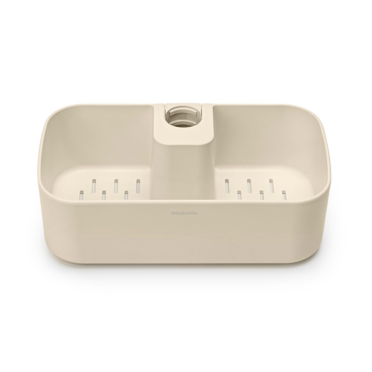 Brabantia Panier de douche ReNew Beige clair | Design Scandinave | Pompes à savon & porte savons | Beige