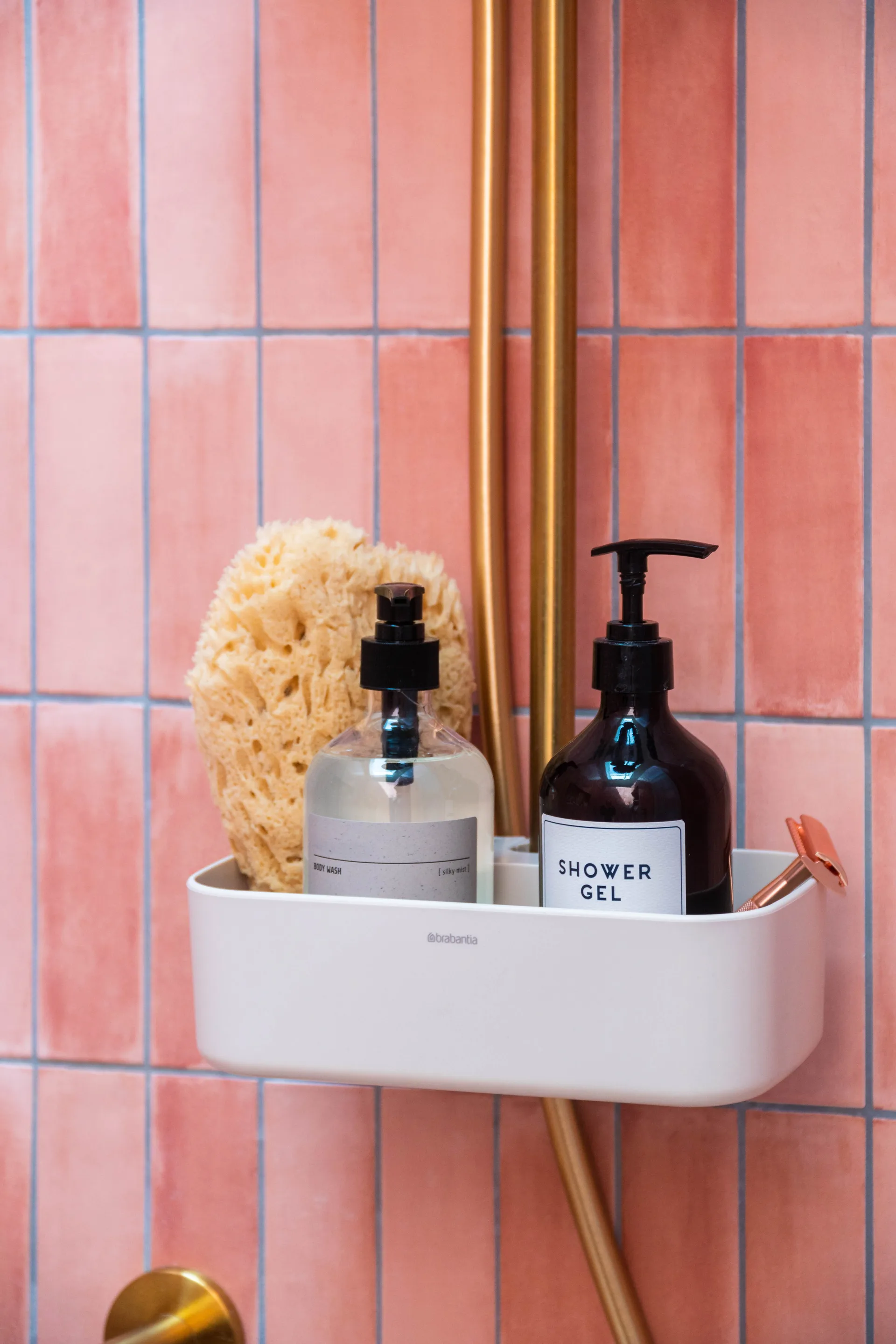 Panier de douche ReNew, Beige clair Brabantia