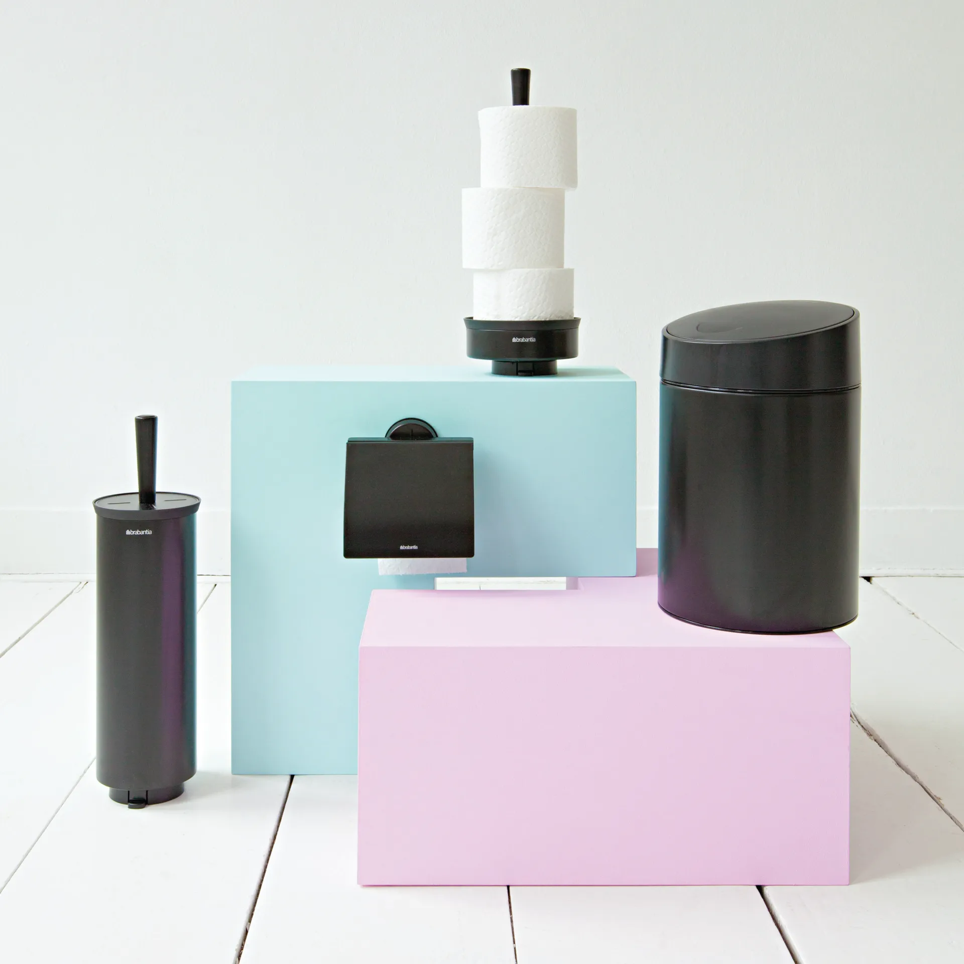 Porte goupillon avec brosse Profile, noir Brabantia