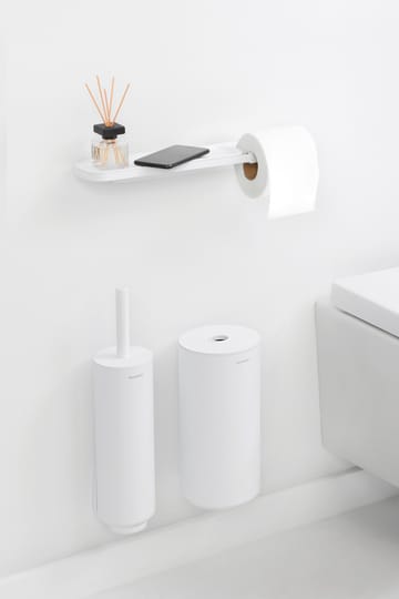 Porte rouleau papier toilette avec étagère MindSet - Mineral Fresh White - Brabantia