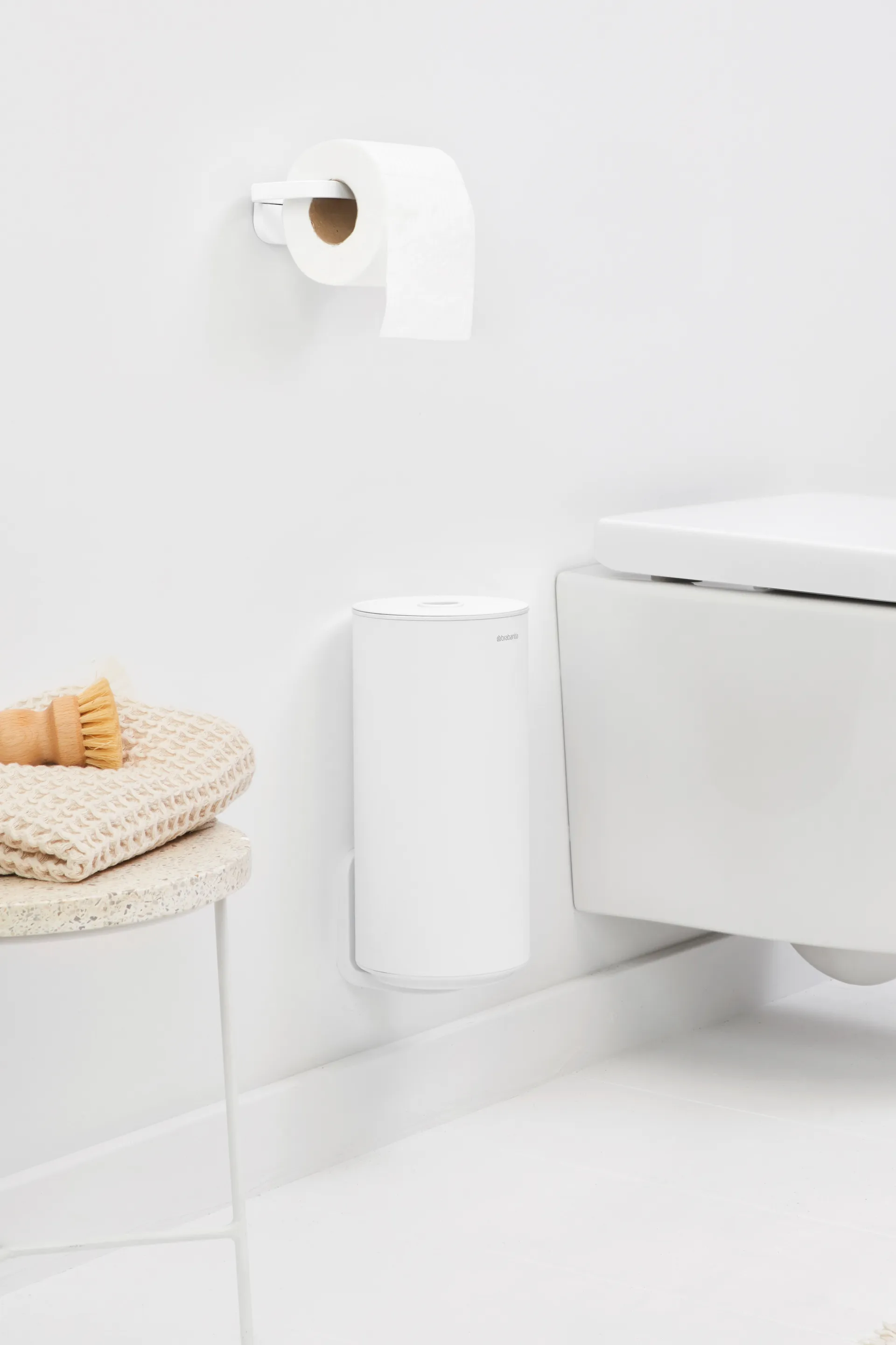 Porte-rouleau papier toilette MindSet, Mineral Fresh White Brabantia