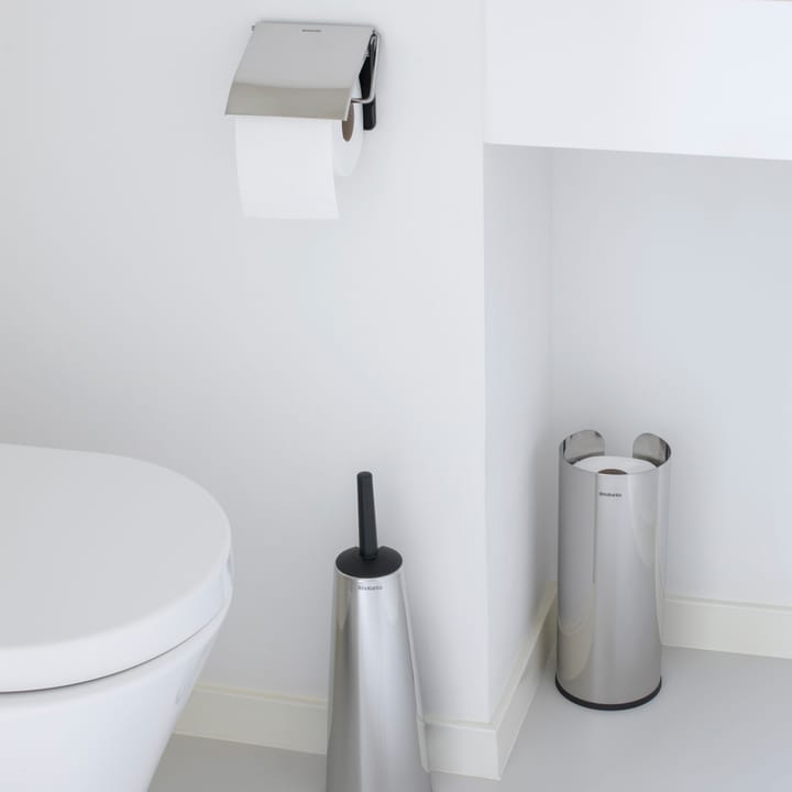 Porte rouleau papier-toilettes pour 3 rouleaux Brabantia, Brilliant steel Brabantia