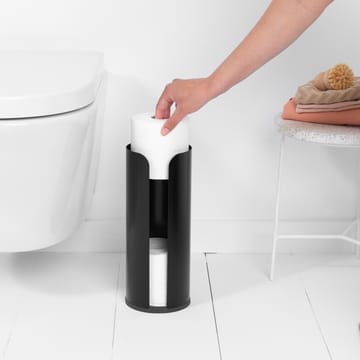 Porte rouleau papier-toilettes pour 3 rouleaux Brabantia - Matt black - Brabantia