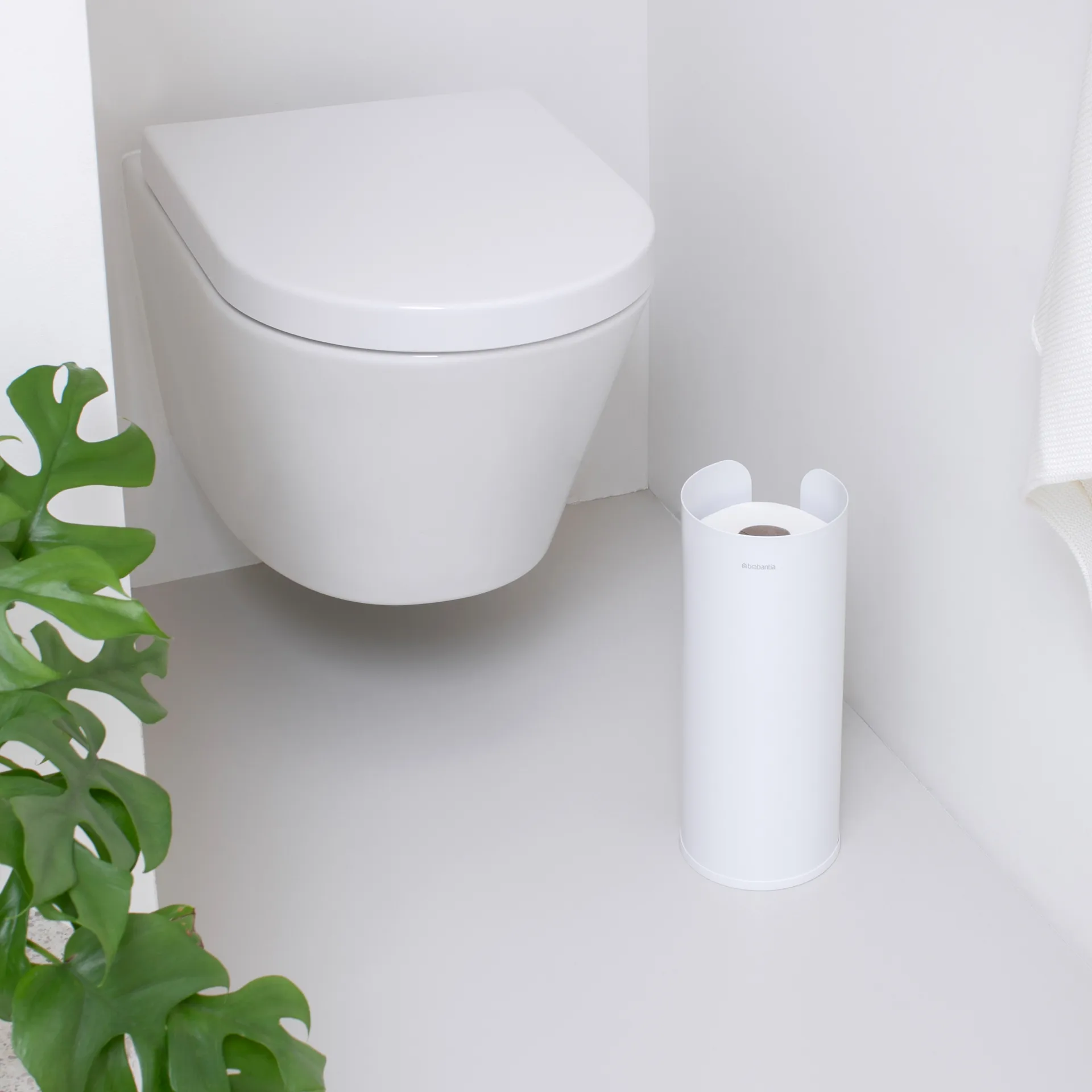 Porte rouleau papier-toilettes pour 3 rouleaux Brabantia, White Brabantia