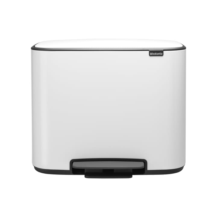 Poubelle à pédale Bo 11+23 l - Blanc - Brabantia