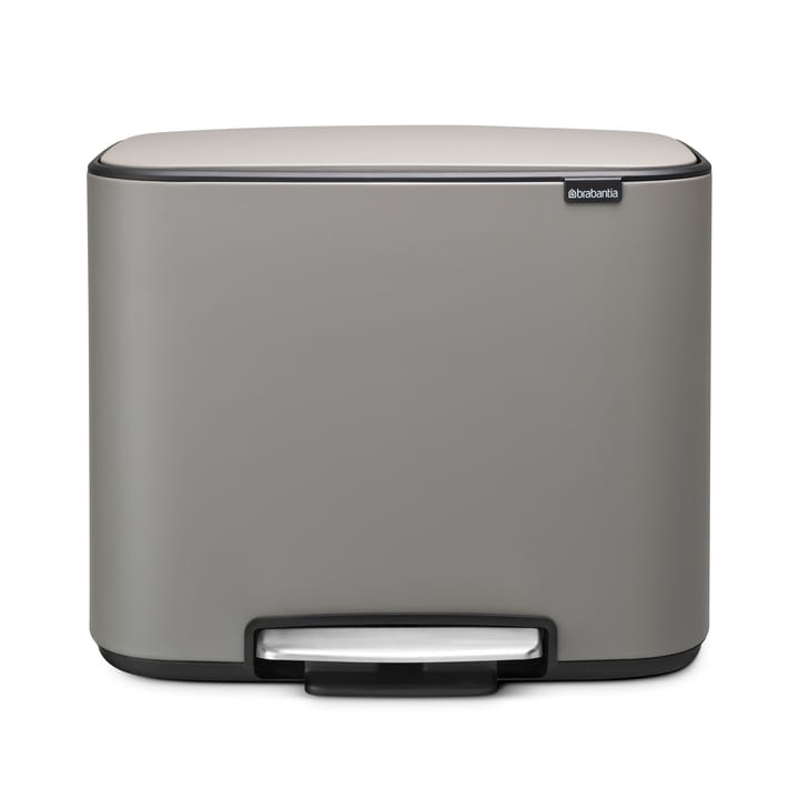 Poubelle à pédale Bo 11+23 l - mineral concrete grey - Brabantia