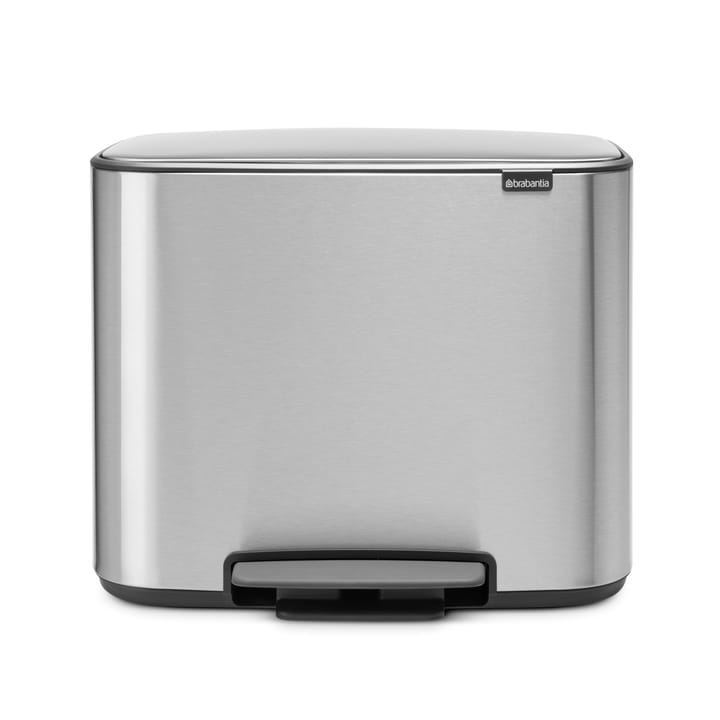 Poubelle à pédale Bo 11+23 l - mineral steel FFP - Brabantia