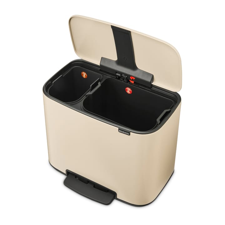 Poubelle à pédale Bo 11+23 l, Soft beige Brabantia