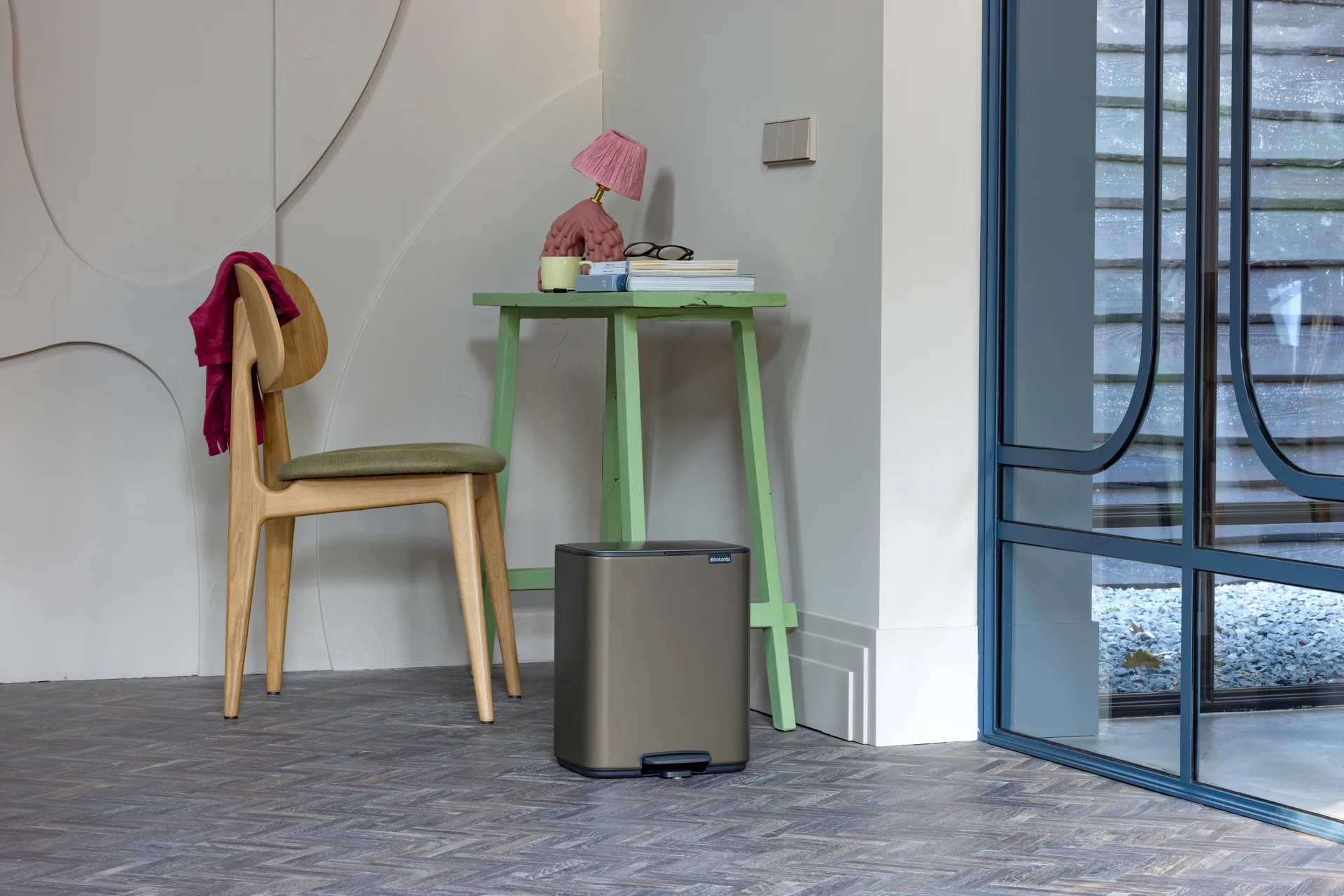 Poubelle à pédale Bo 12 L, Platinum Brabantia