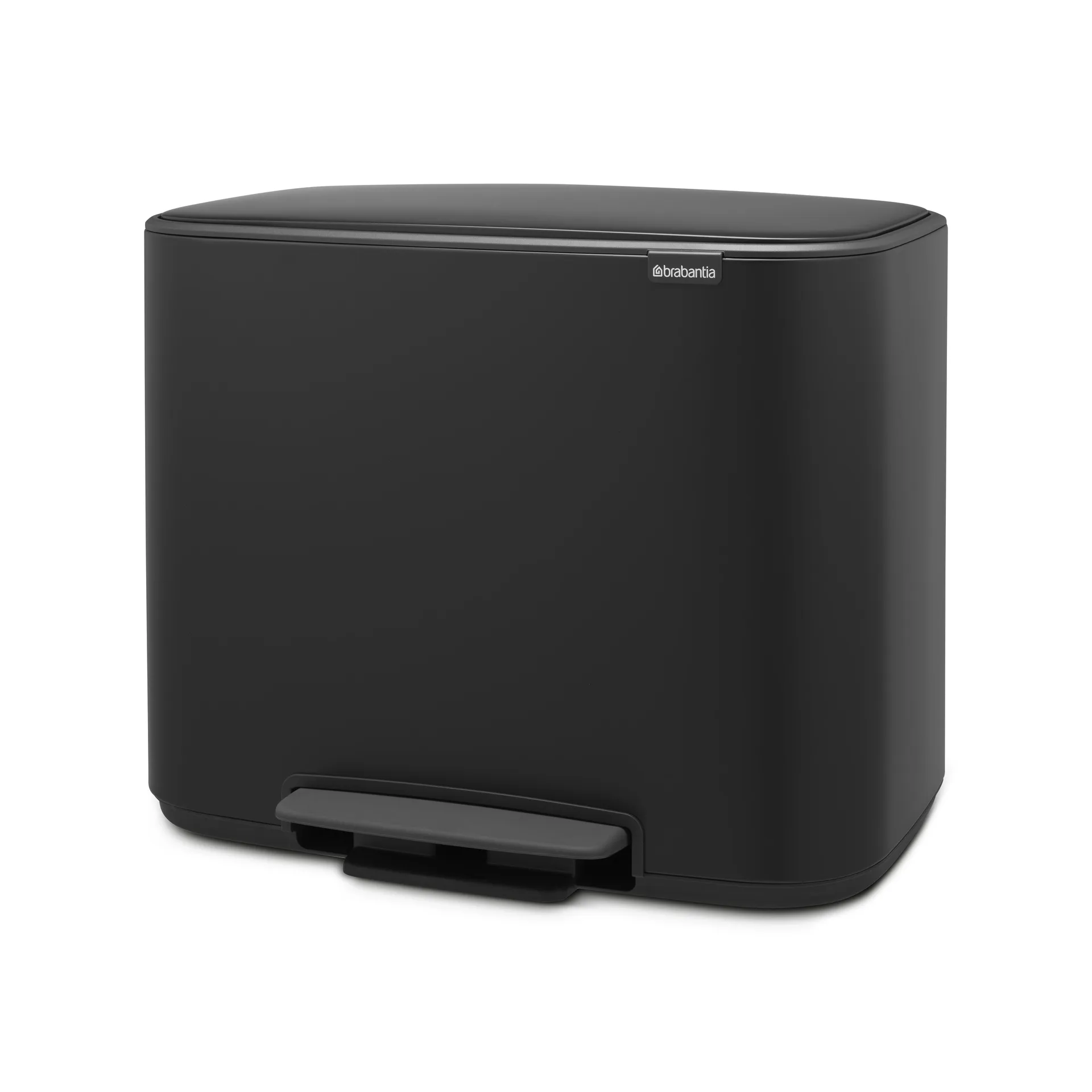 Poubelle à pédale Bo 36 l, Noir mat Brabantia