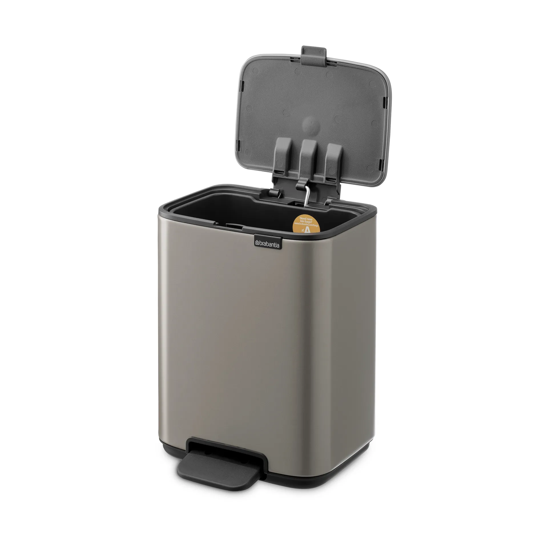 Poubelle à pédale Bo 4 L, Platinum Brabantia