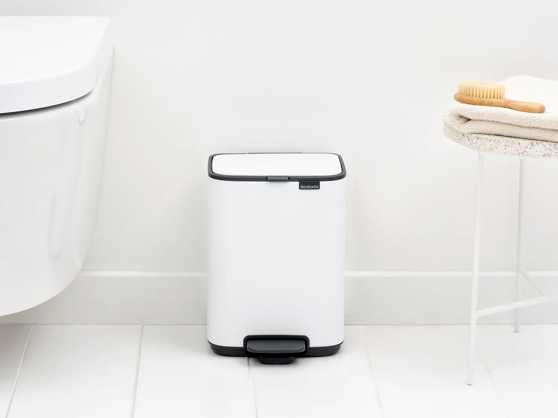 Poubelle à pédale Bo 4 L, White Brabantia