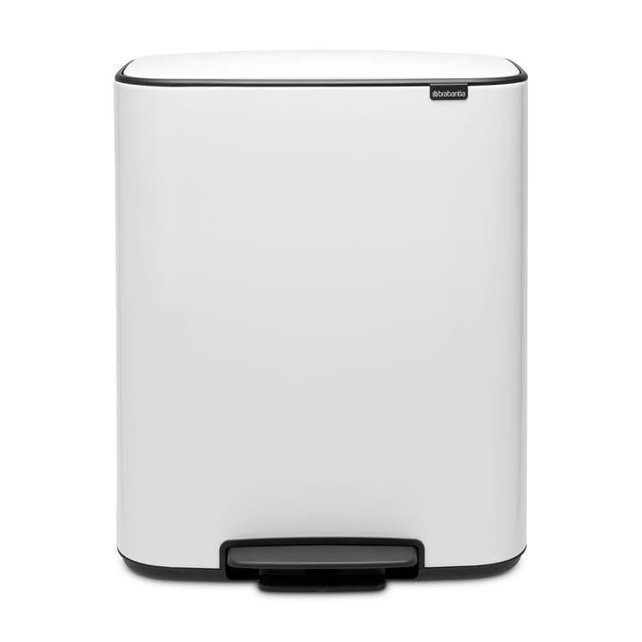 Poubelle à pédale Bo 60 L - Blanc - Brabantia