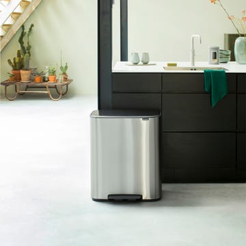 Poubelle à pédale Bo 60 L - Fer mat - Brabantia