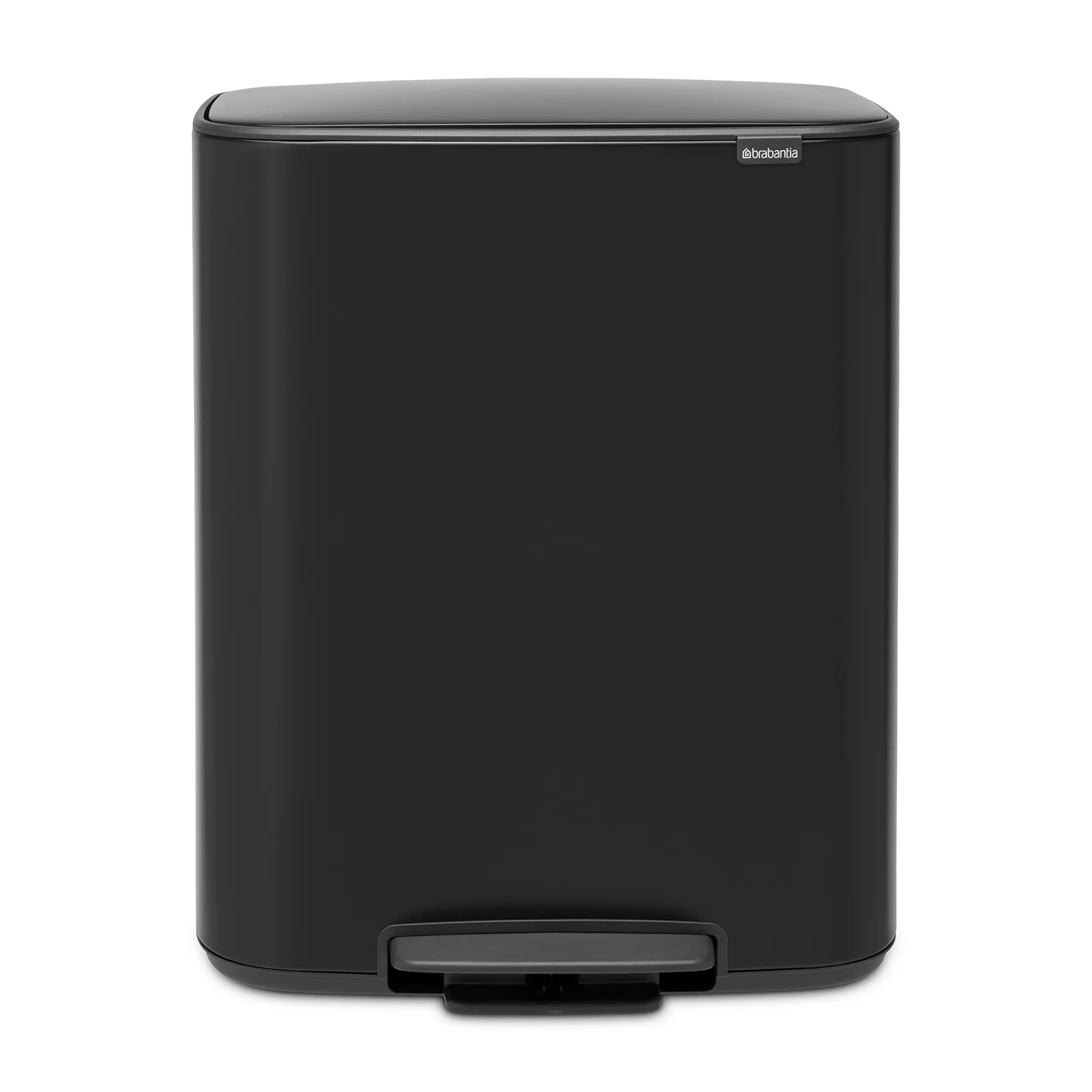 Poubelle à pédale Bo 60 L, Noir Brabantia