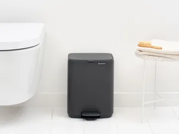 Poubelle à pédale Bo 7 L - Mineral Infinite Grey - Brabantia