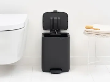 Poubelle à pédale Bo 7 L - Mineral Infinite Grey - Brabantia