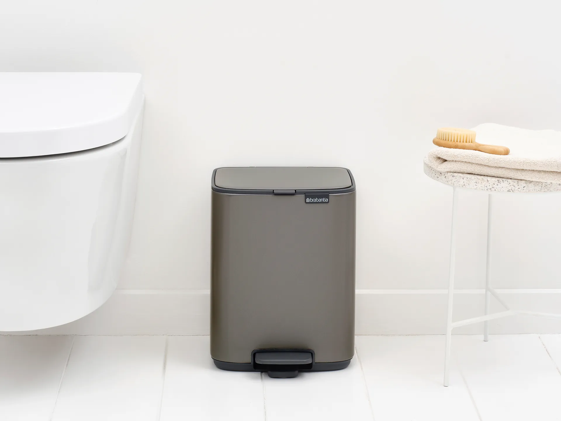 Poubelle à pédale Bo 7 L, Platinum Brabantia