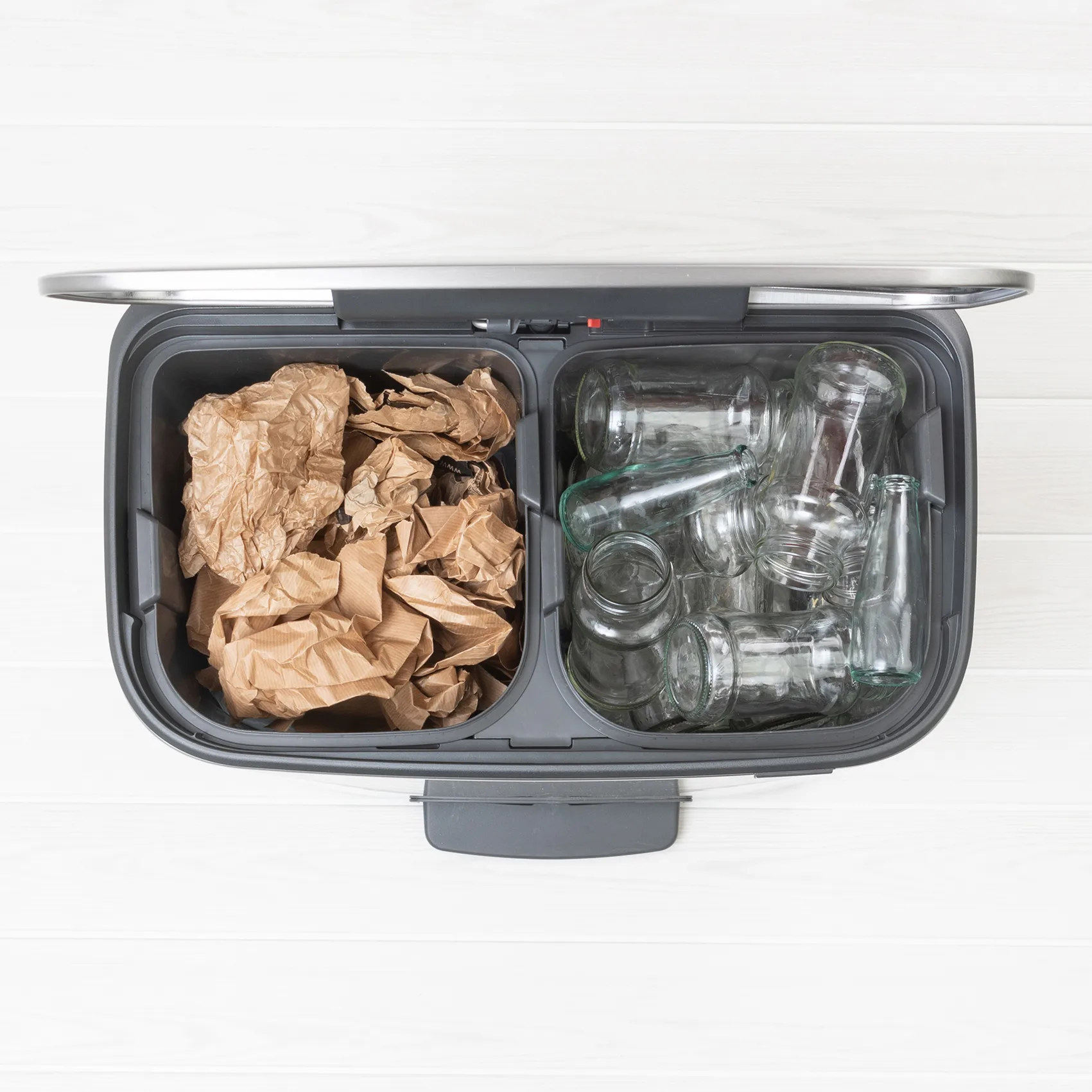 Poubelle à pédale Bo bin 2 x 30 L, Fer mat Brabantia