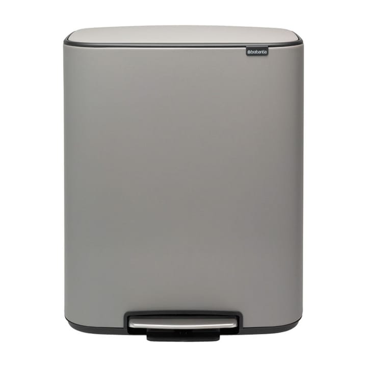 Poubelle à pédale Bo bin 2 x 30 L - Mineral concrete grey - Brabantia