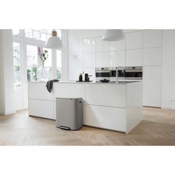 Poubelle à pédale Bo bin 2 x 30 L - Mineral concrete grey - Brabantia